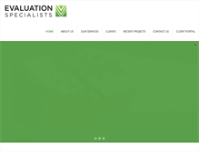 Tablet Screenshot of evaluationspecialists.com